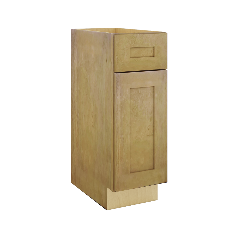 Modernform Cabinet Natural Shaker 12" W X 34 1/2" H X 21" D Base 1 Door/1 Drawer